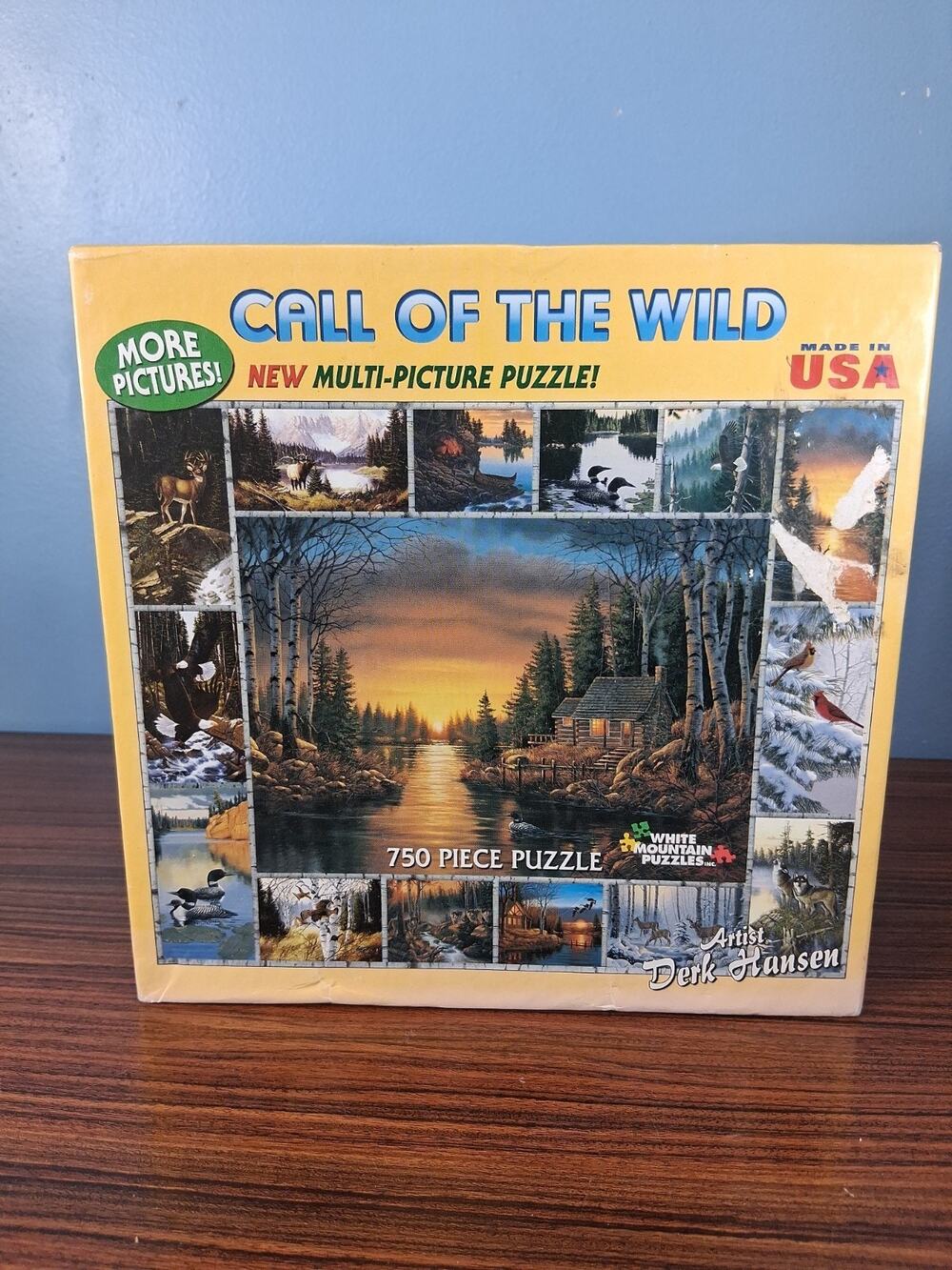 Call of the Wild 750 Piece Puzzle - Derk Hansen Made In USA 2009 Wilderness Fun
